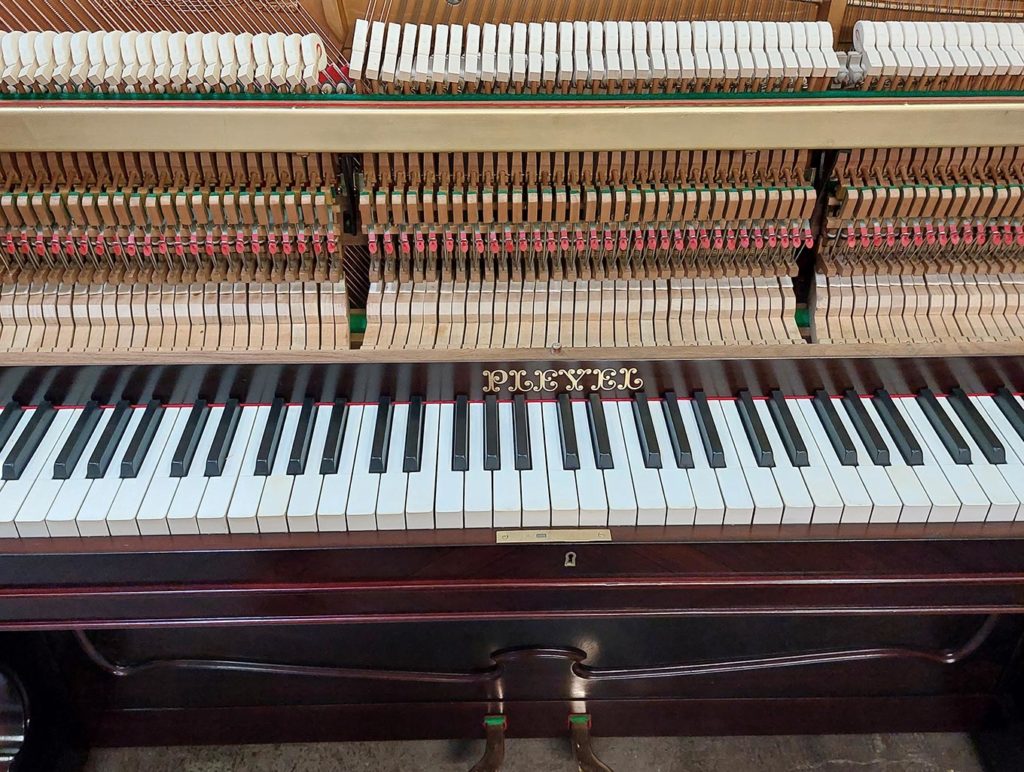 Restauration d'un piano Pleyel centenaire, photo après